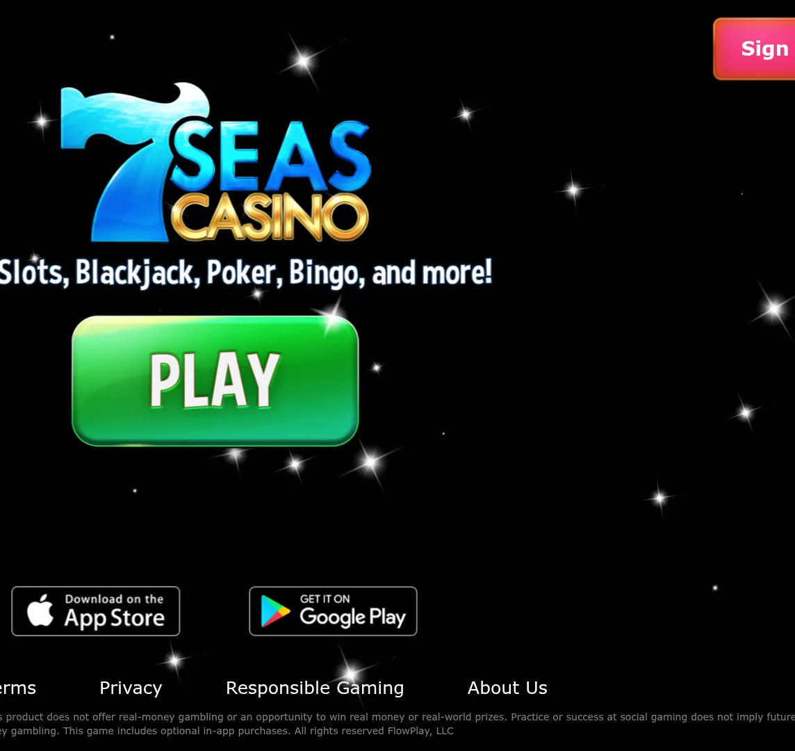 7 Seas Casino desktop interface